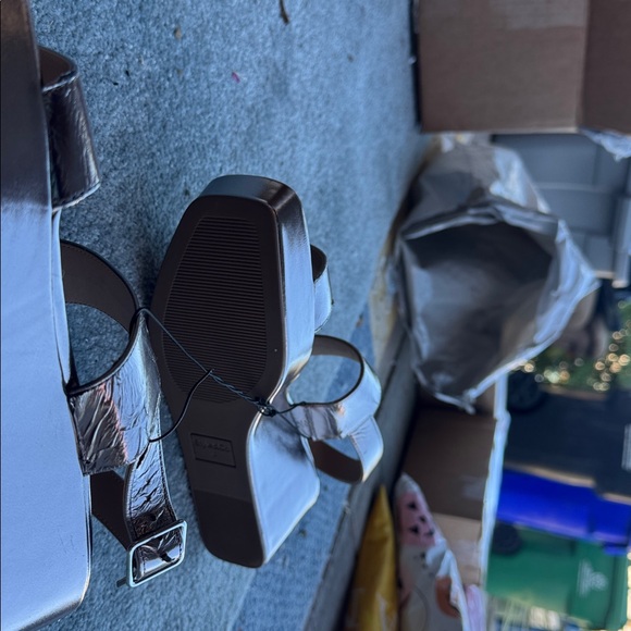 Style &Co platform rose gold sandals size 10 - Picture 4 of 5